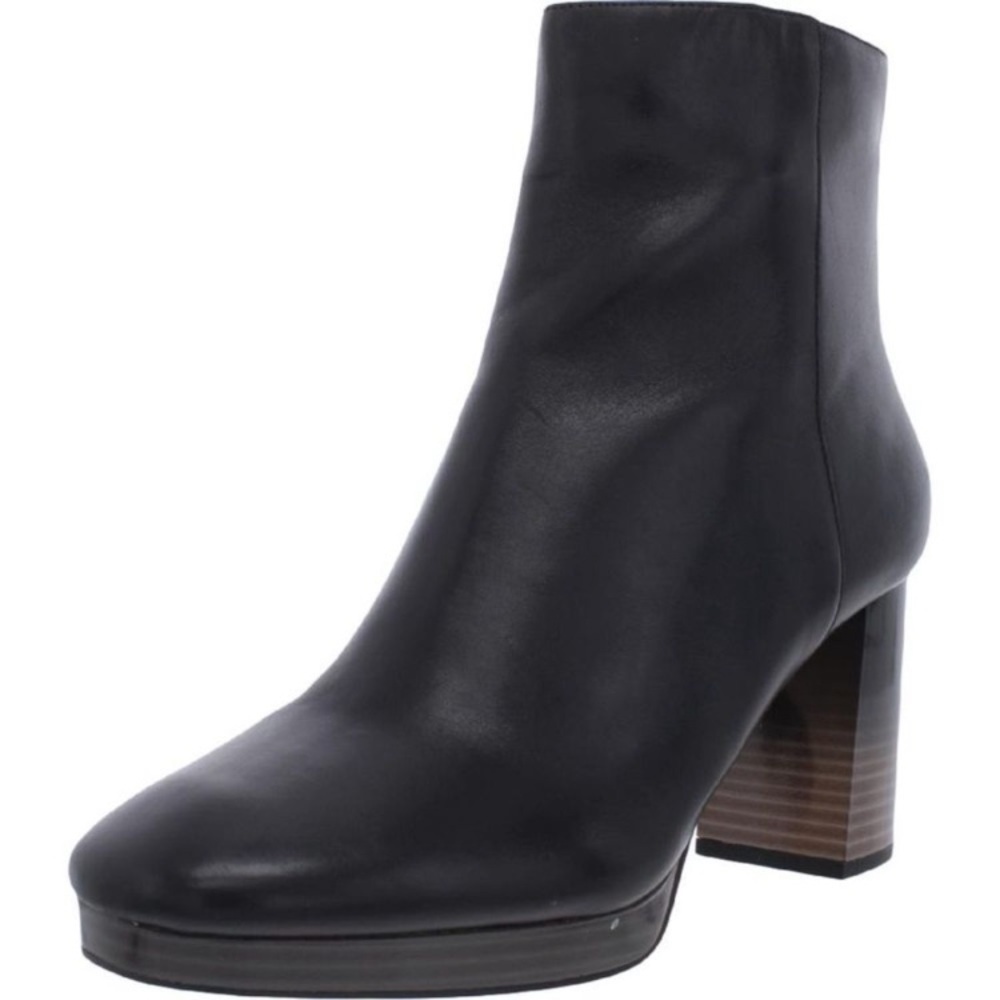 Sanctuary‎ Womens Razzle Black Leather Ombre Heels Ankle Boots Shoes size 7.5 M
